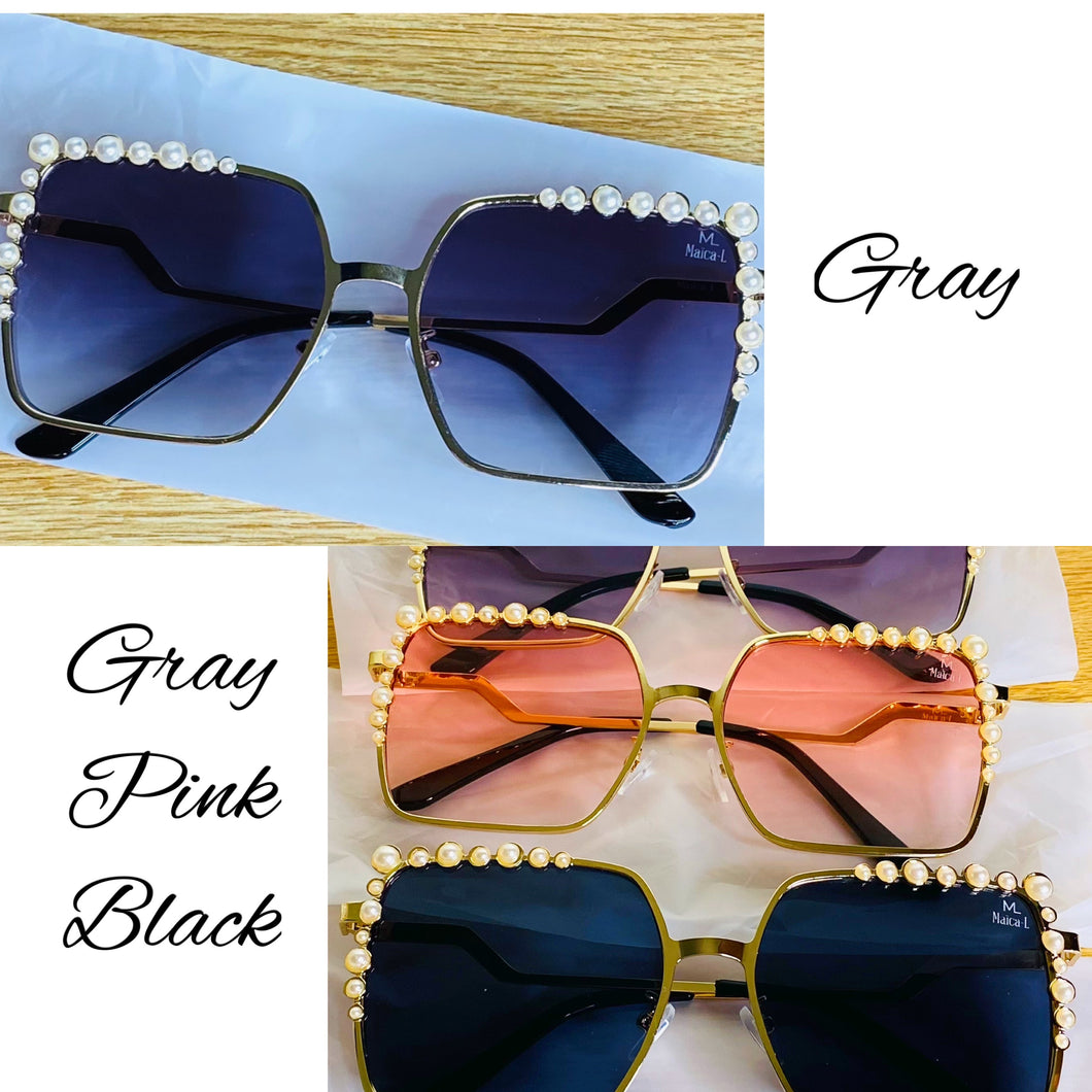 Pearl Square Luxury Sunglasses Gray